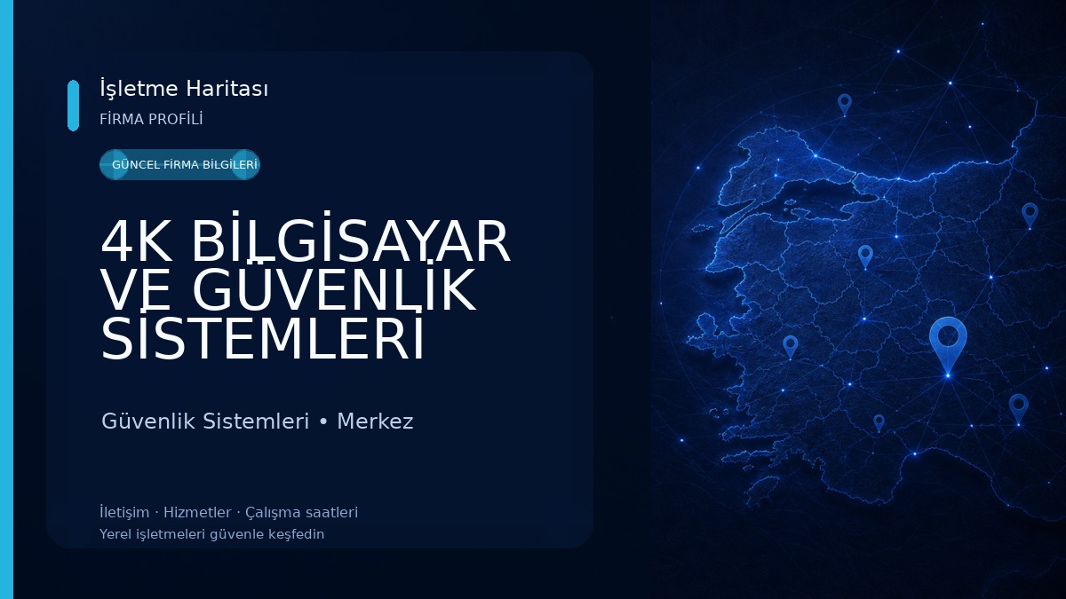 4K BİLGİSAYAR VE GÜVENLİK SİSTEMLERİ Güvenlik Sistemleri