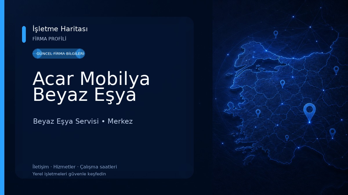 Acar Mobilya Beyaz Eşya