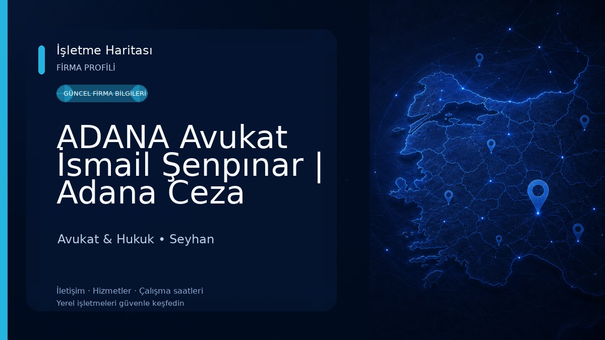 ADANA Avukat İsmail Şenpınar | Adana Ceza Avukatı,Adana Boşanma Avukatı,Miras Avukatı,İş Avukatı