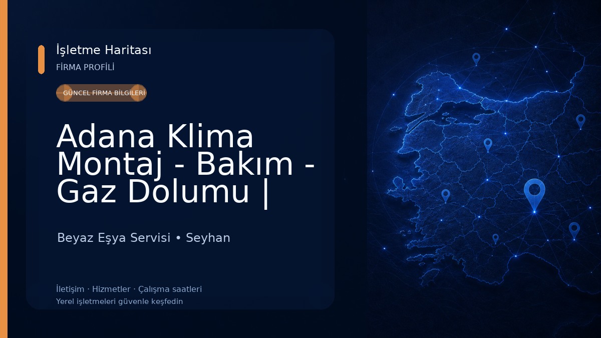 Adana Klima Montaj - Bakım - Gaz Dolumu | KRM TEKNİK Beyaz Eşya Servisi
