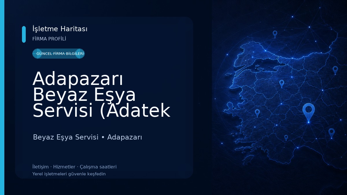 Adapazarı Beyaz Eşya Servisi (Adatek Servis) Beyaz Eşya Servisi