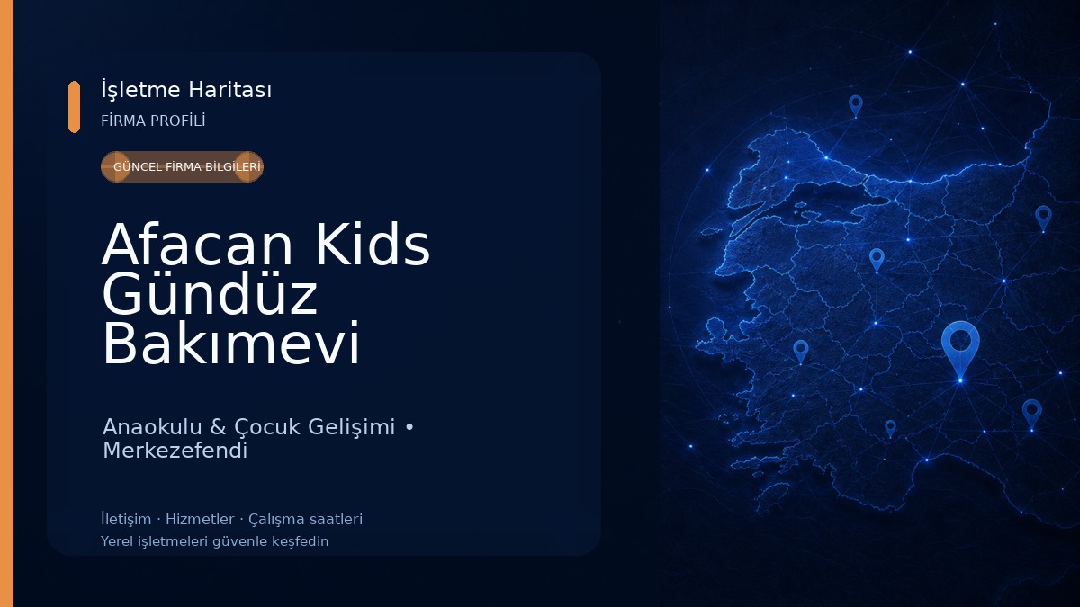 Afacan Kids Gündüz Bakımevi Anaokulu & Çocuk Gelişimi