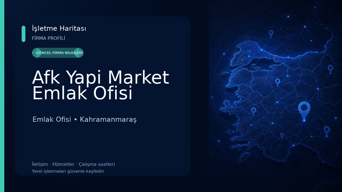 Afk Yapi Market Emlak Ofisi