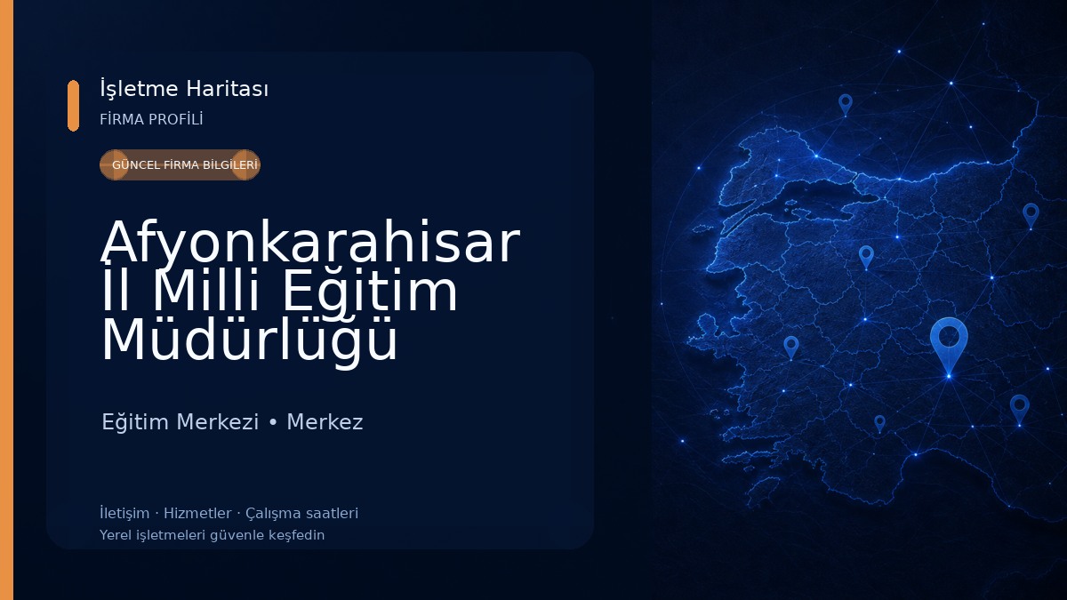 Afyonkarahisar İl Milli Eğitim Müdürlüğü
