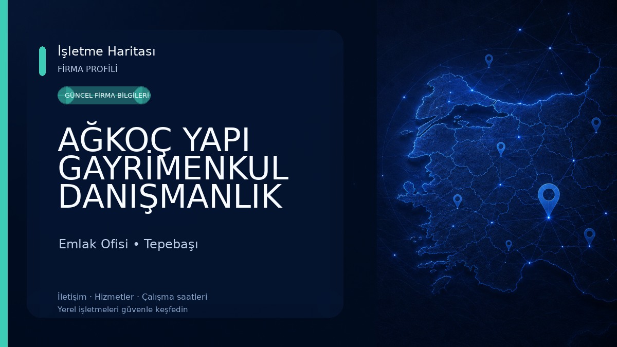 AĞKOÇ YAPI GAYRİMENKUL DANIŞMANLIK HİZMETLERİ Emlak Ofisi