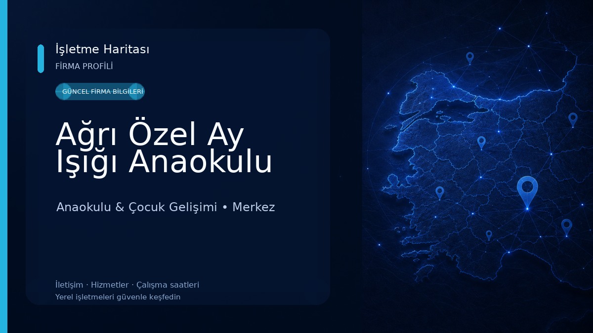 Ağrı Özel Ay Işığı Anaokulu Anaokulu & Çocuk Gelişimi