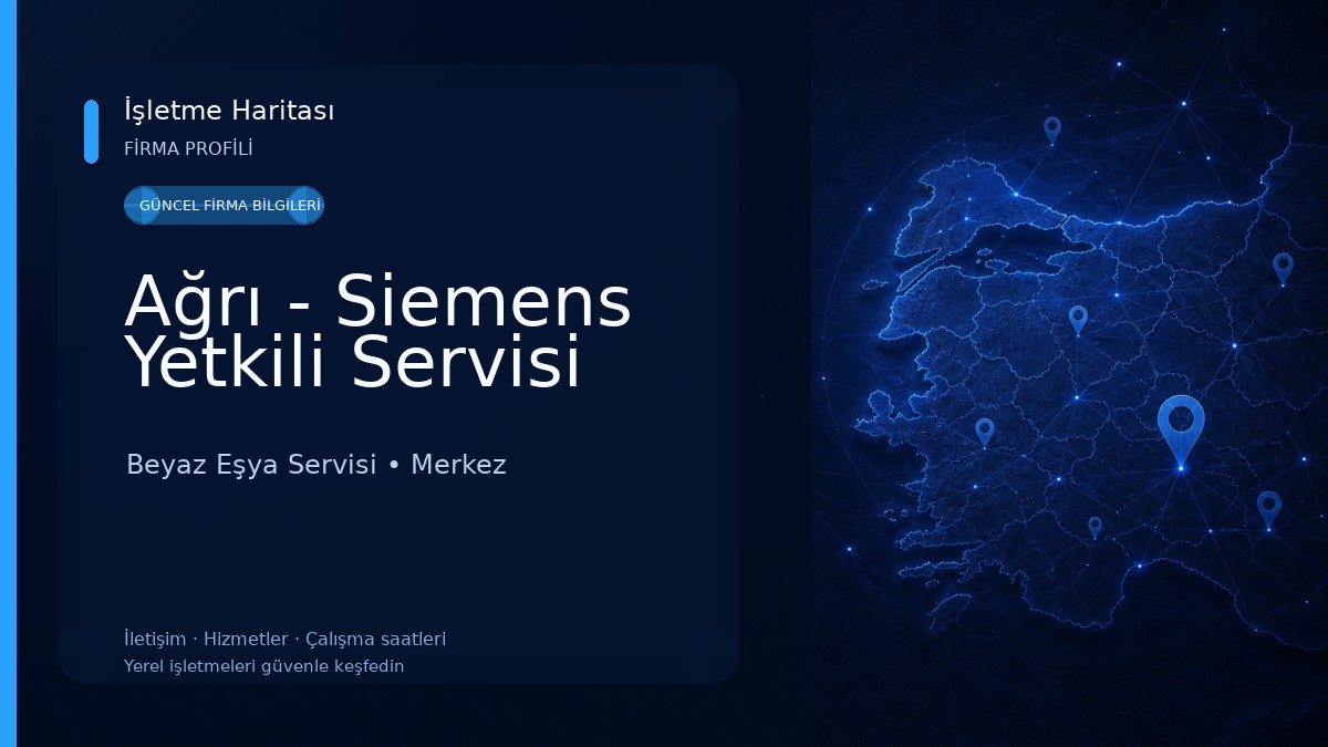 Ağrı - Siemens Yetkili Servisi Beyaz Eşya Servisi