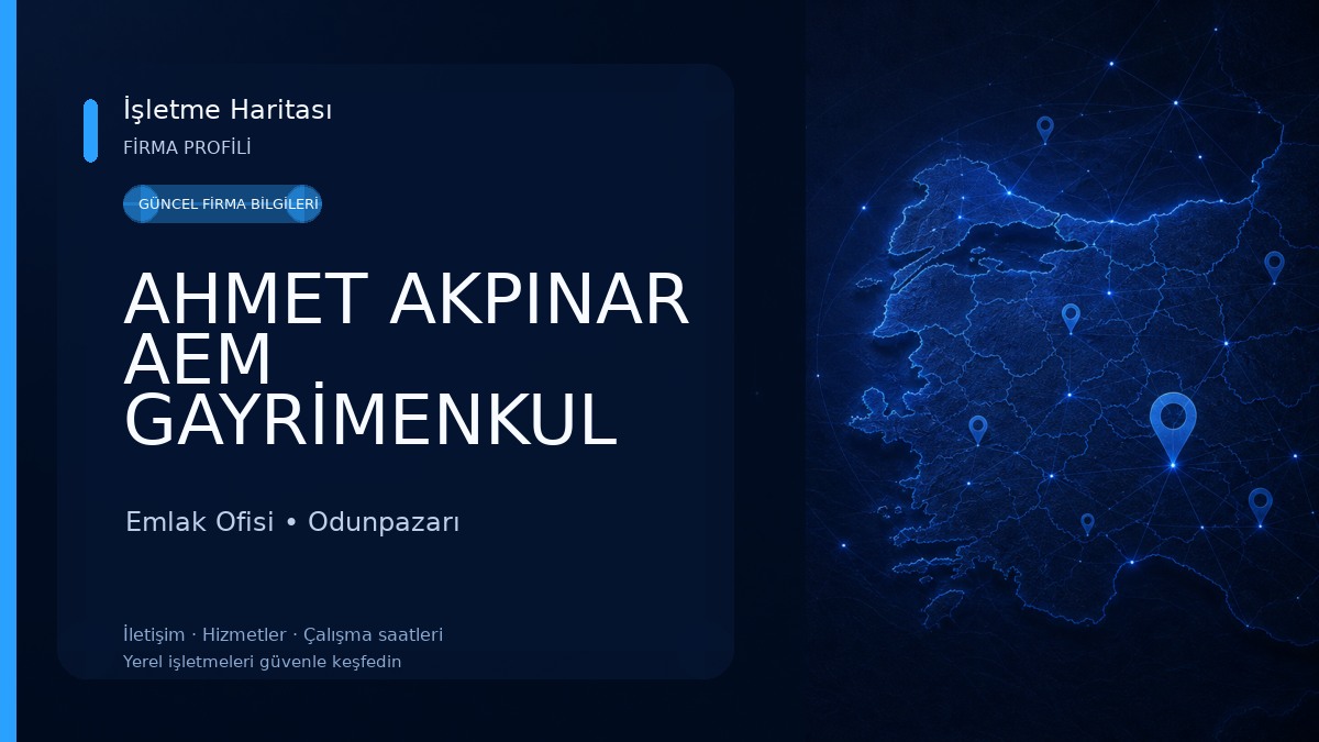 AHMET AKPINAR AEM GAYRİMENKUL İNŞAAT YATIRIM DANIŞMANLIK Emlak Ofisi