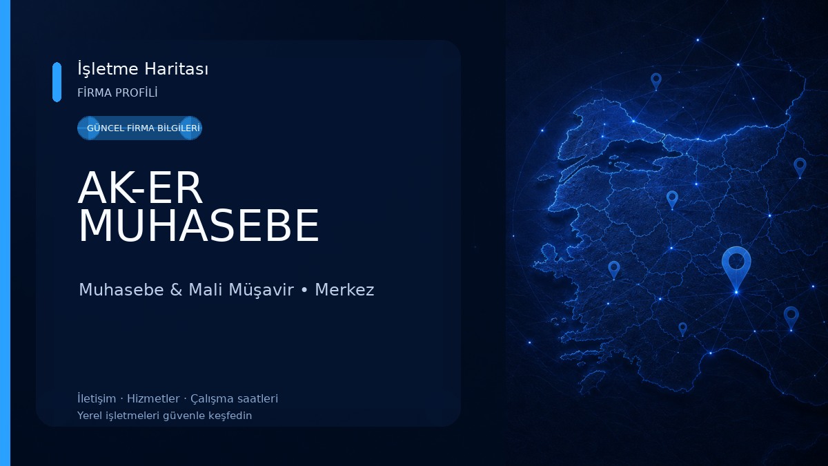 AK-ER MUHASEBE Muhasebe & Mali Müşavir