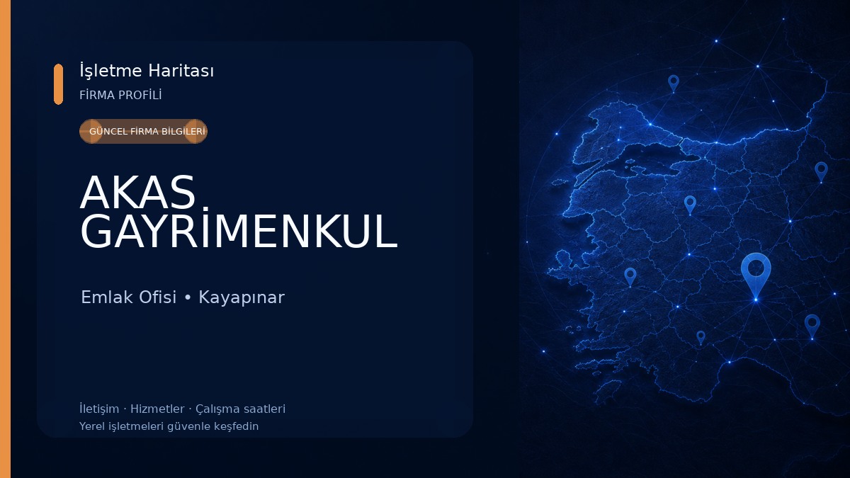 AKAS GAYRİMENKUL Emlak Ofisi