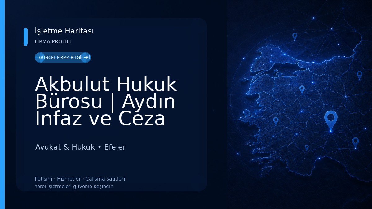 Akbulut Hukuk Bürosu | Aydın İnfaz ve Ceza Avukatı Avukat & Hukuk