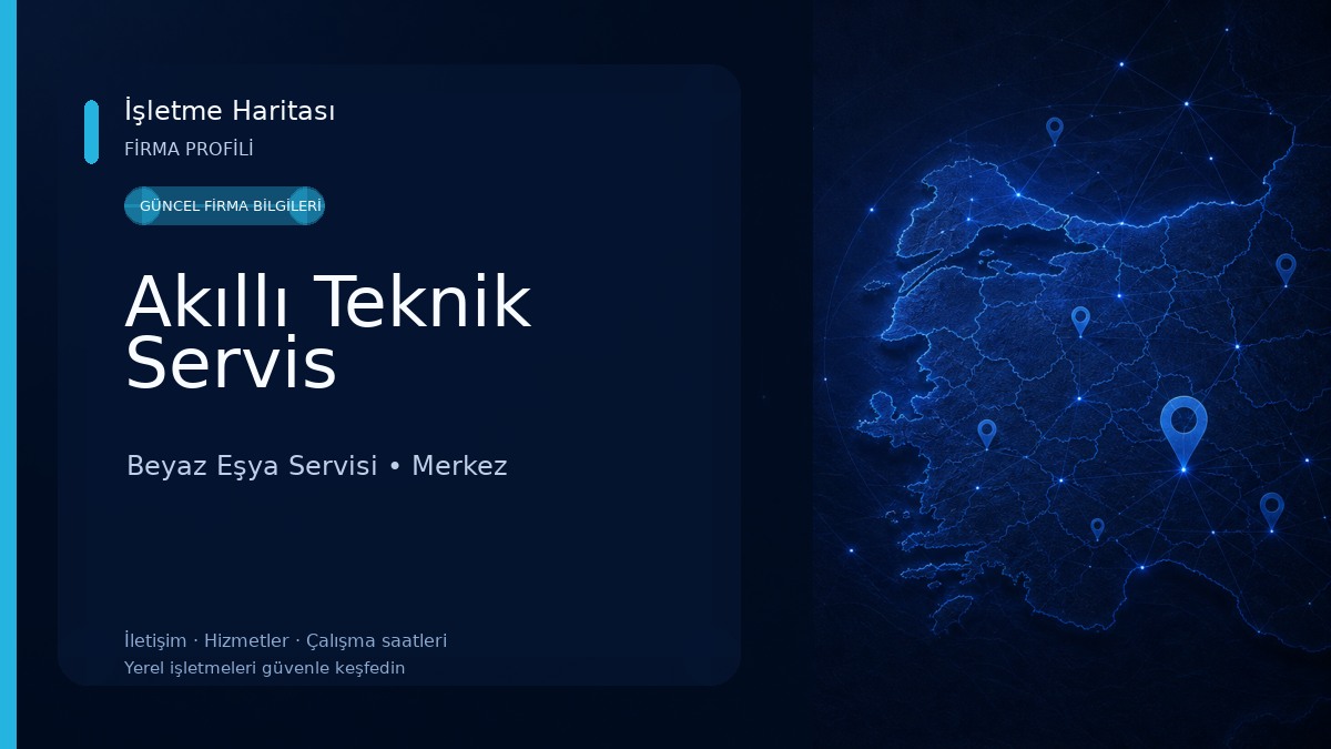 Akıllı Teknik Servis Beyaz Eşya Servisi