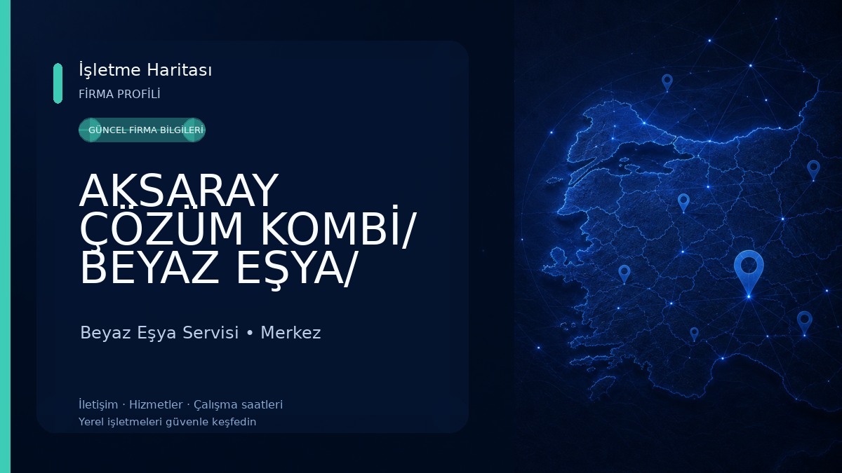 AKSARAY ÇÖZÜM KOMBİ/ BEYAZ EŞYA/ KLİMA SERVİSİ Beyaz Eşya Servisi