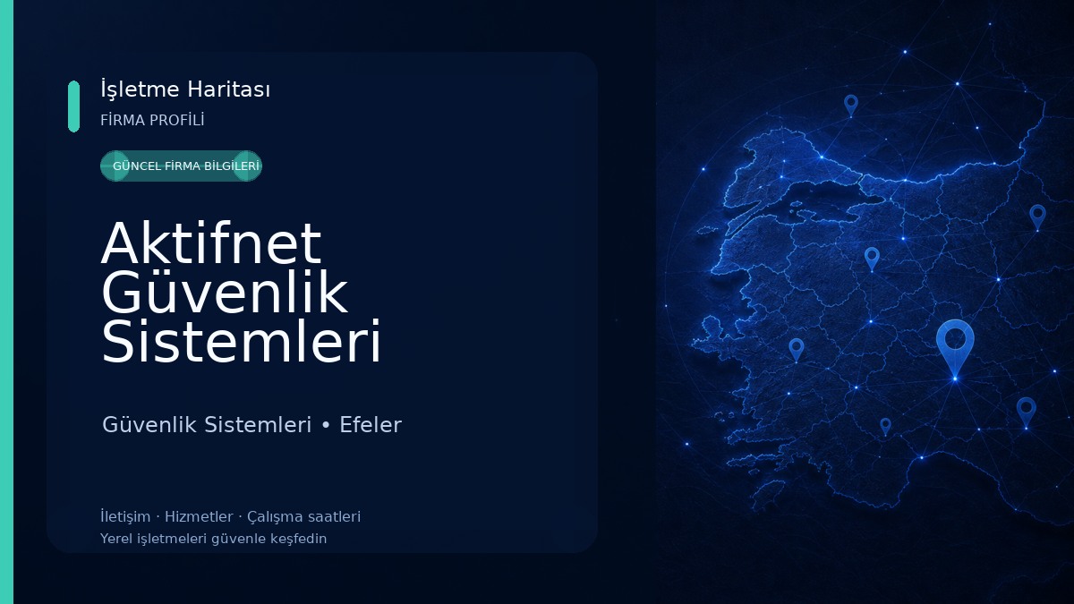 Aktifnet Güvenlik Sistemleri Güvenlik Sistemleri