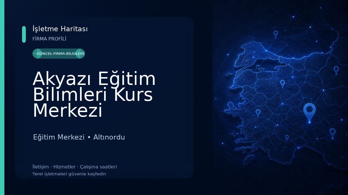 Akyazı Eğitim Bilimleri Kurs Merkezi