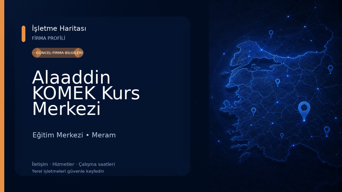Alaaddin KOMEK Kurs Merkezi Eğitim Merkezi