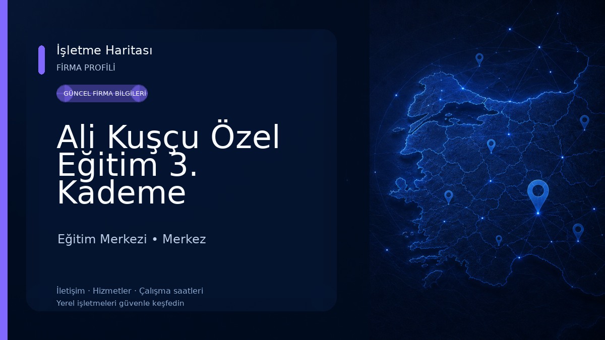 Ali Kuşçu Özel Eğitim 3. Kademe Uygulama Okulu Eğitim Merkezi