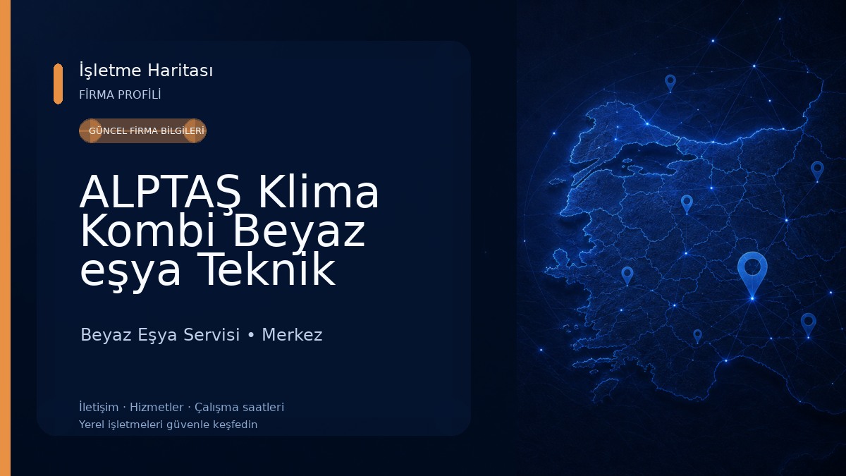ALPTAŞ Klima Kombi Beyaz eşya Teknik Servis