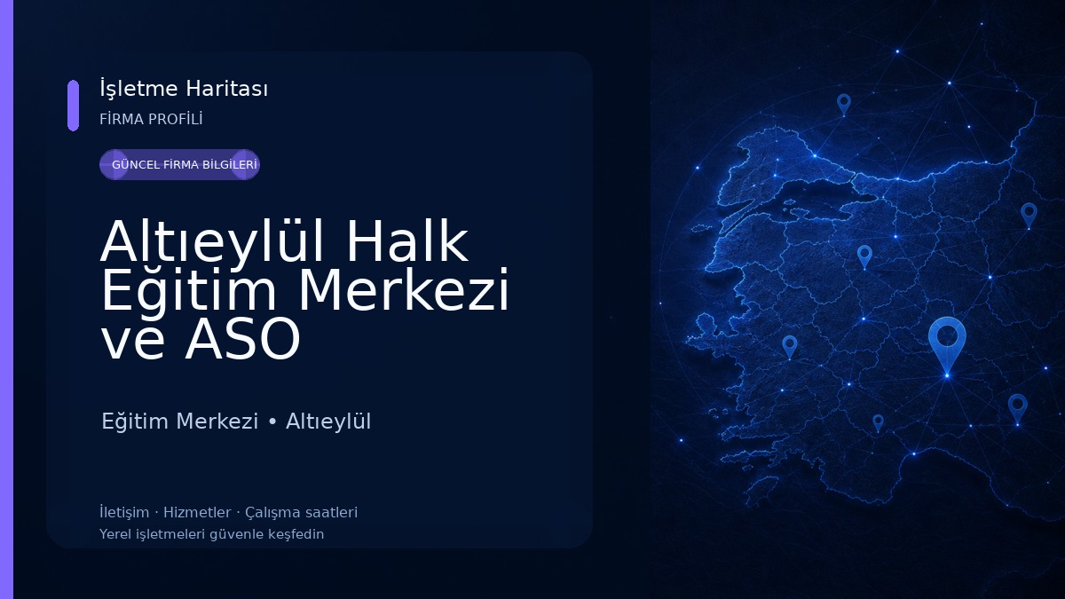 Altıeylül Halk Eğitim Merkezi ve ASO