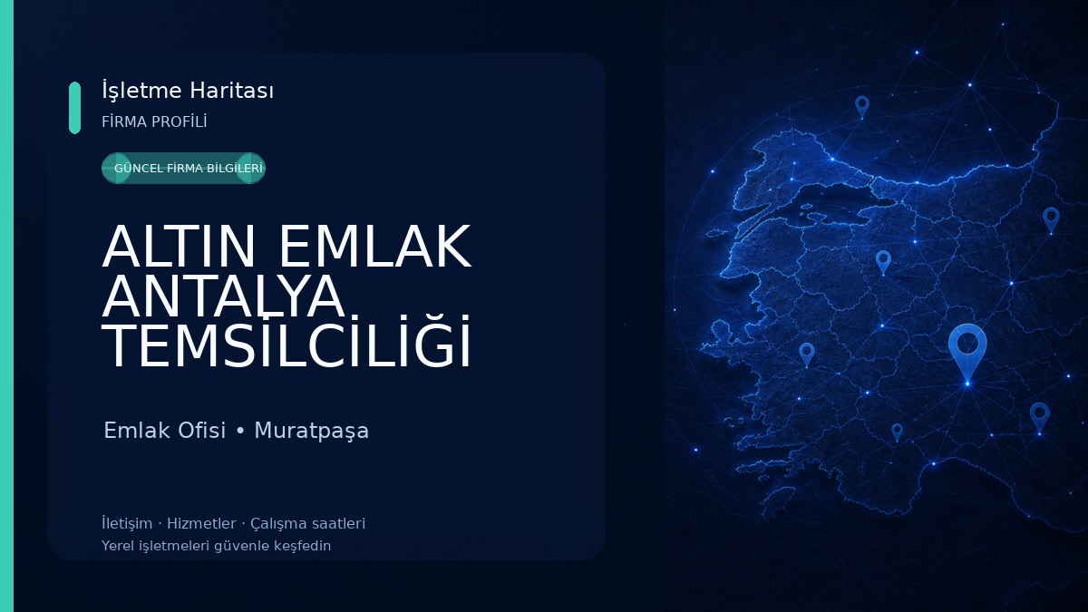 ALTIN EMLAK ANTALYA TEMSİLCİLİĞİ Emlak Ofisi