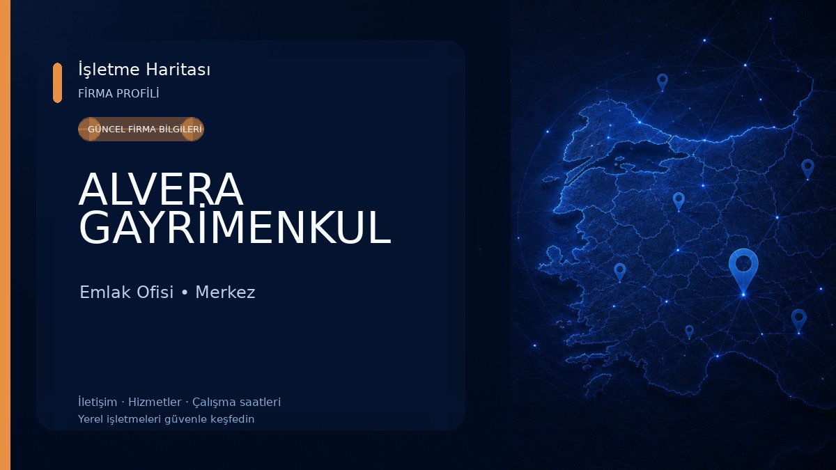 ALVERA GAYRİMENKUL Emlak Ofisi