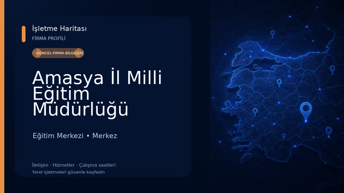 Amasya İl Milli Eğitim Müdürlüğü Eğitim Merkezi
