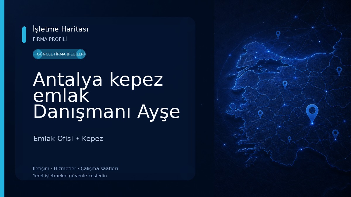 Antalya kepez emlak Danışmanı Ayşe Emlak Ofisi