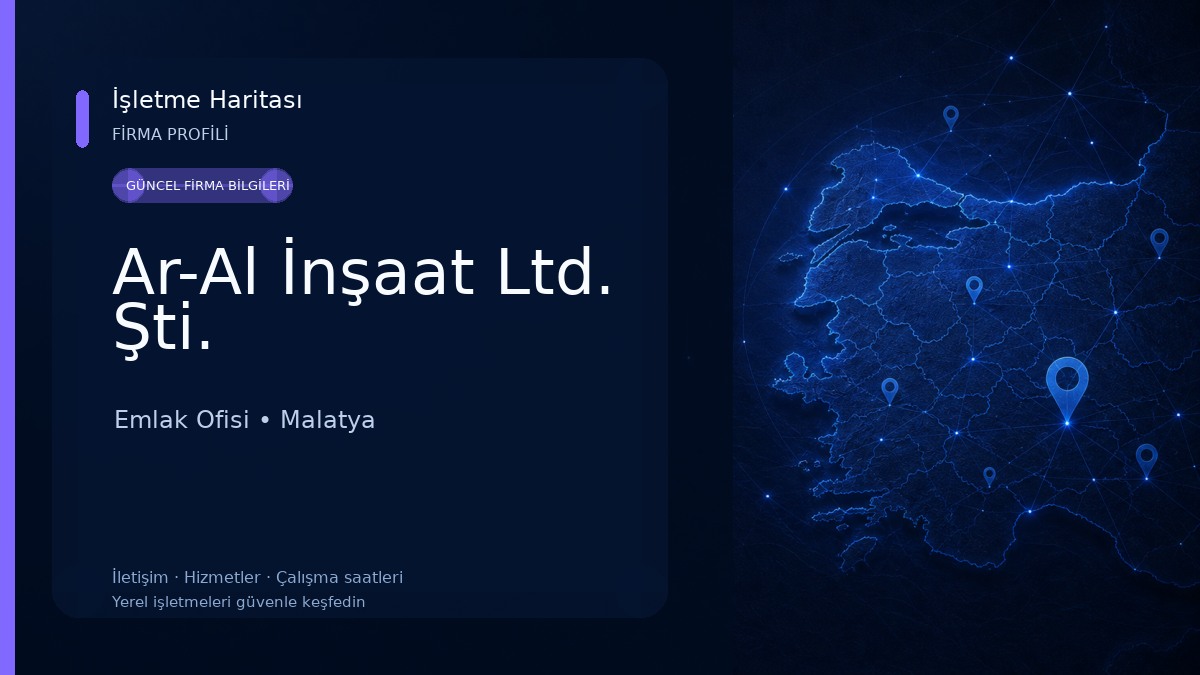 Ar-Al İnşaat Ltd. Şti. Emlak Ofisi