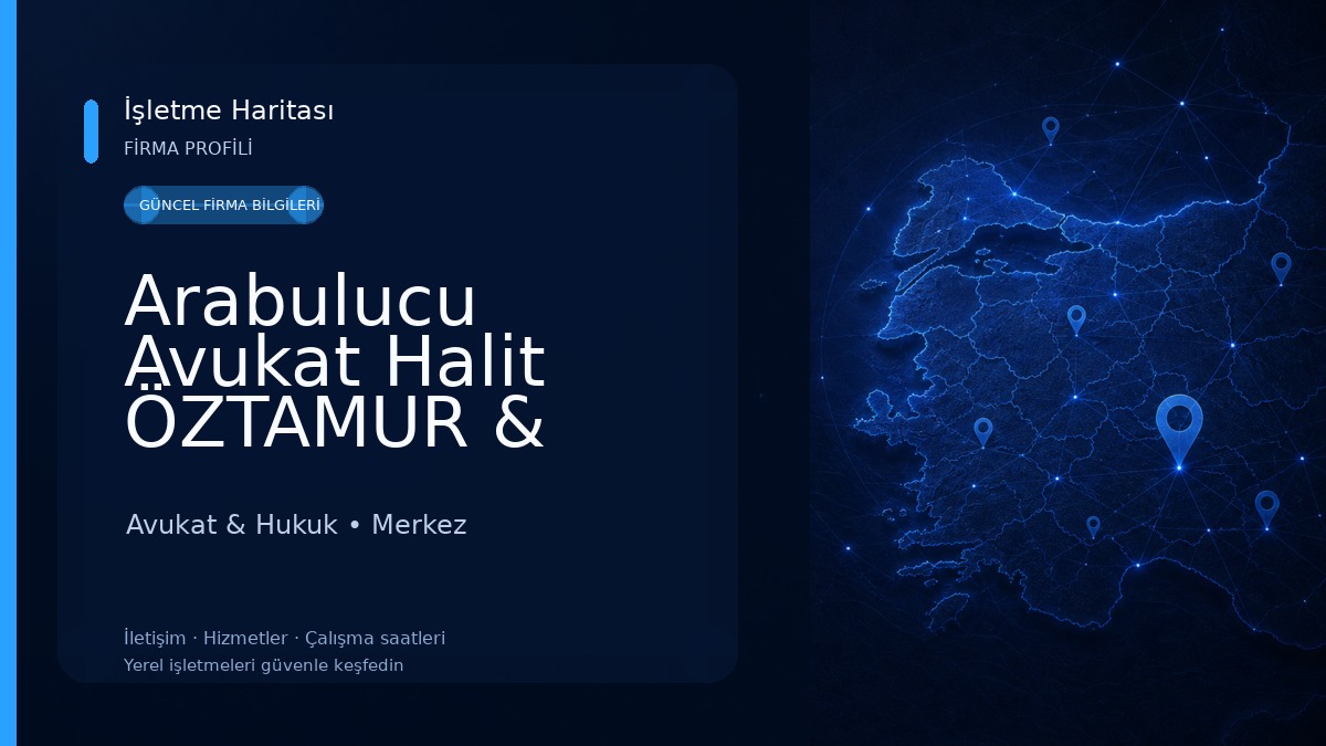 Arabulucu Avukat Halit ÖZTAMUR & Avukat Yeşim KAPUCU ÖZTAMUR Avukat & Hukuk