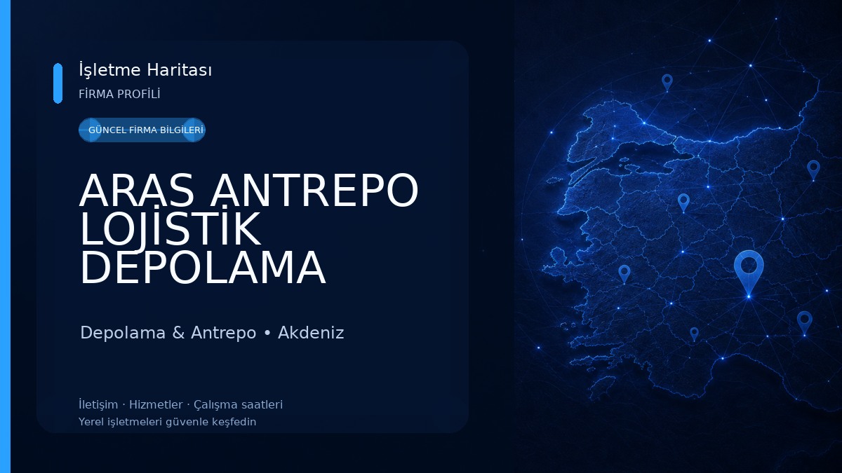 ARAS ANTREPO LOJİSTİK DEPOLAMA GIDA SAN VE TİC LTD ŞTİ Depolama & Antrepo