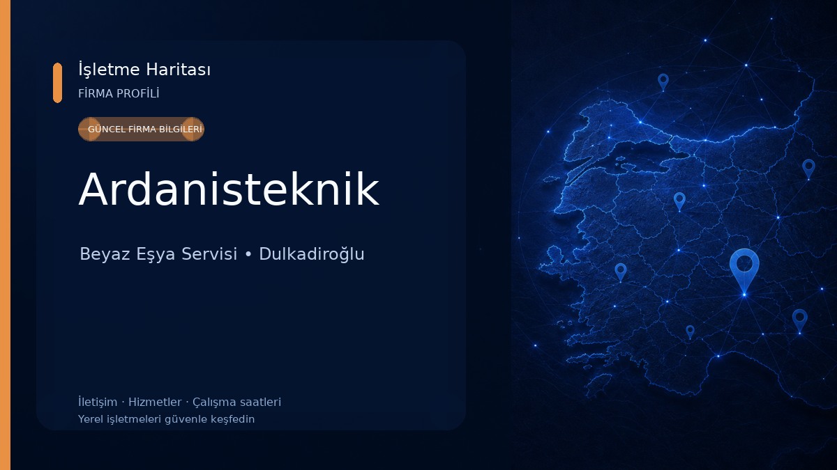Ardanisteknik Beyaz Eşya Servisi