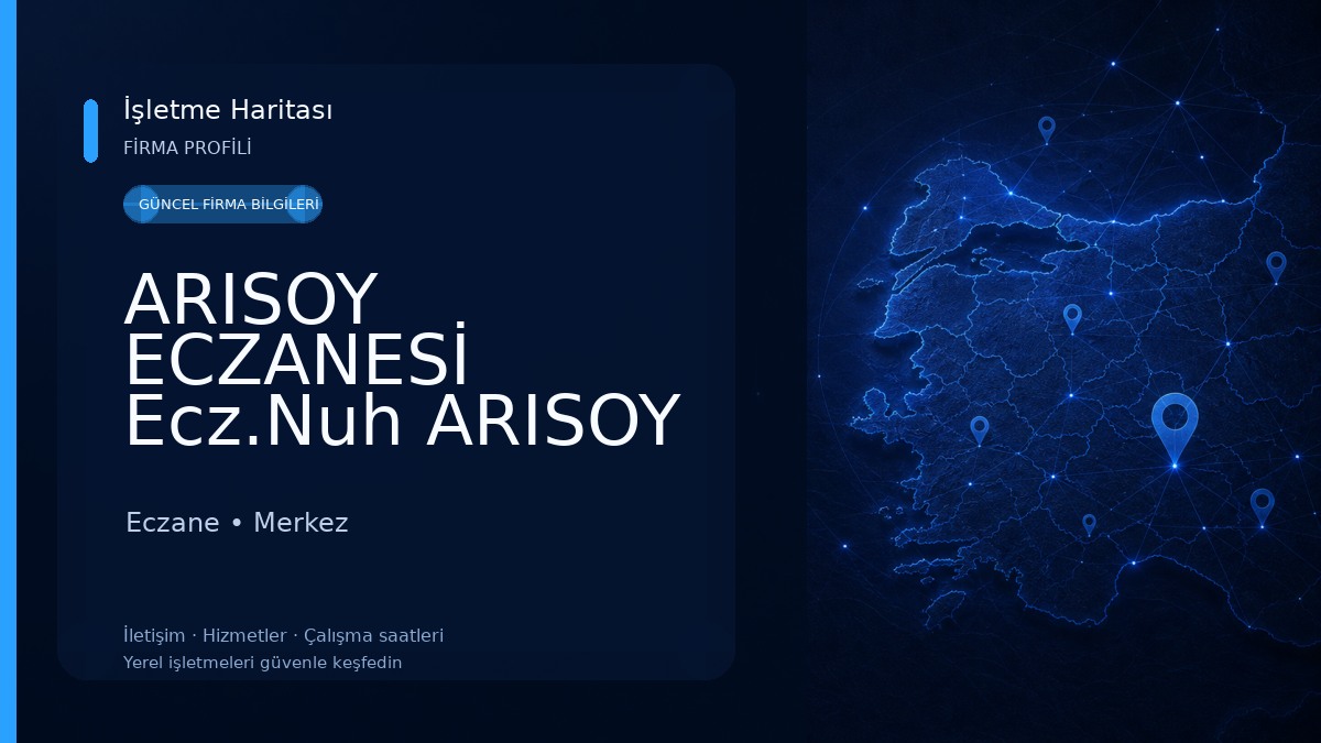 ARISOY ECZANESİ Ecz.Nuh ARISOY Eczane