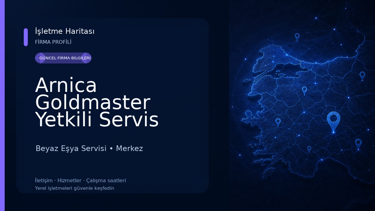 Arnica Goldmaster Yetkili Servis 