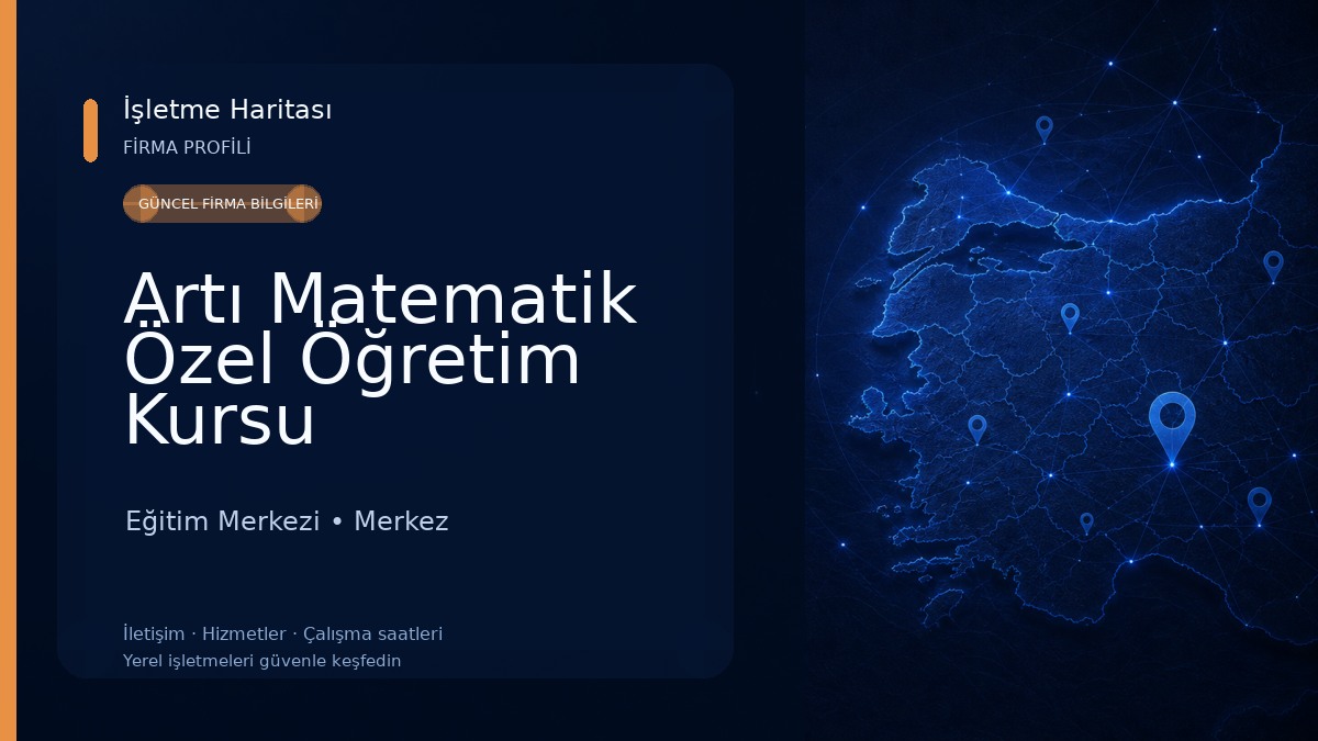 Artı Matematik Özel Öğretim Kursu Eğitim Merkezi