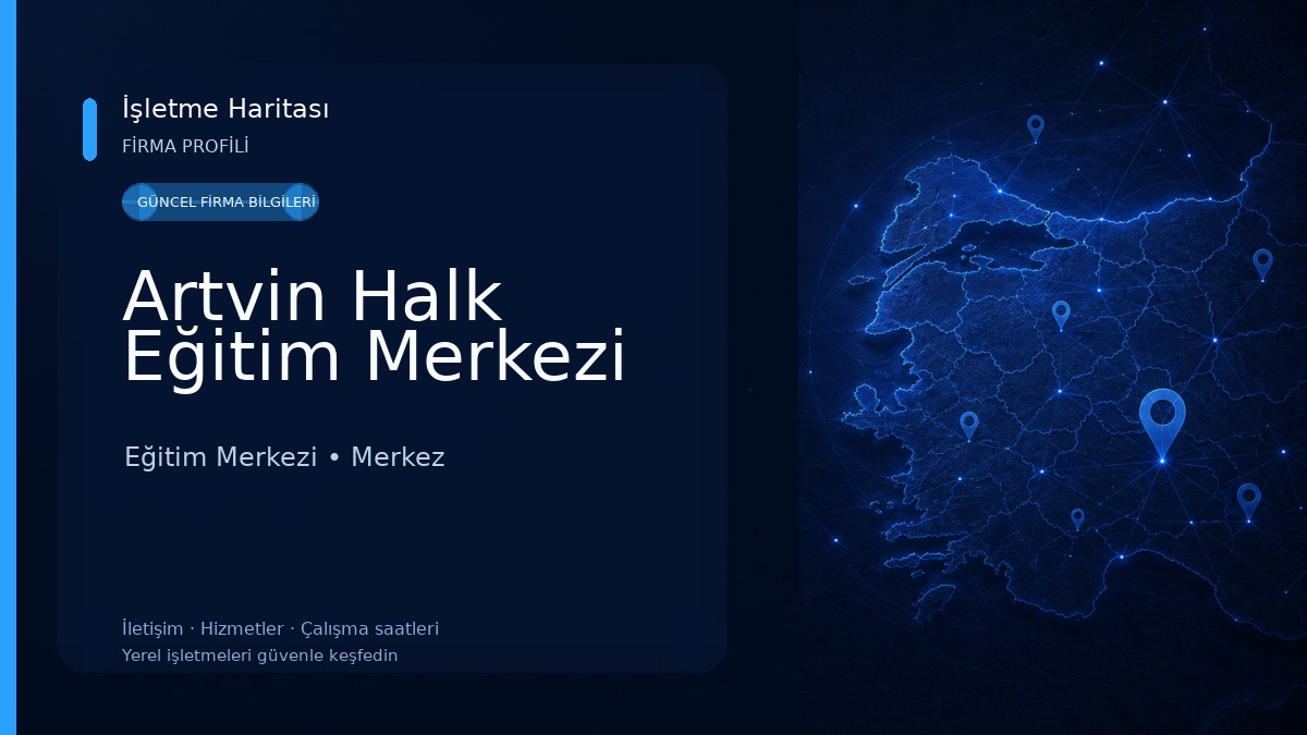 Artvin Halk Eğitim Merkezi Eğitim Merkezi