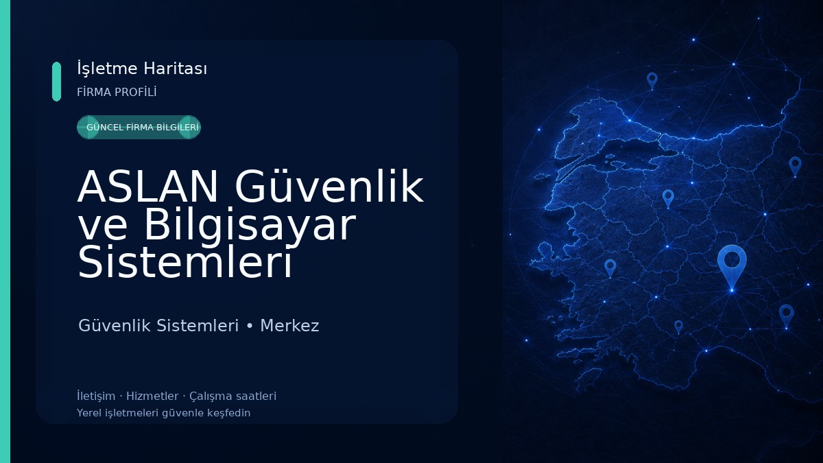 ASLAN Güvenlik ve Bilgisayar Sistemleri Neutron Batman Ana Bayii Güvenlik Sistemleri