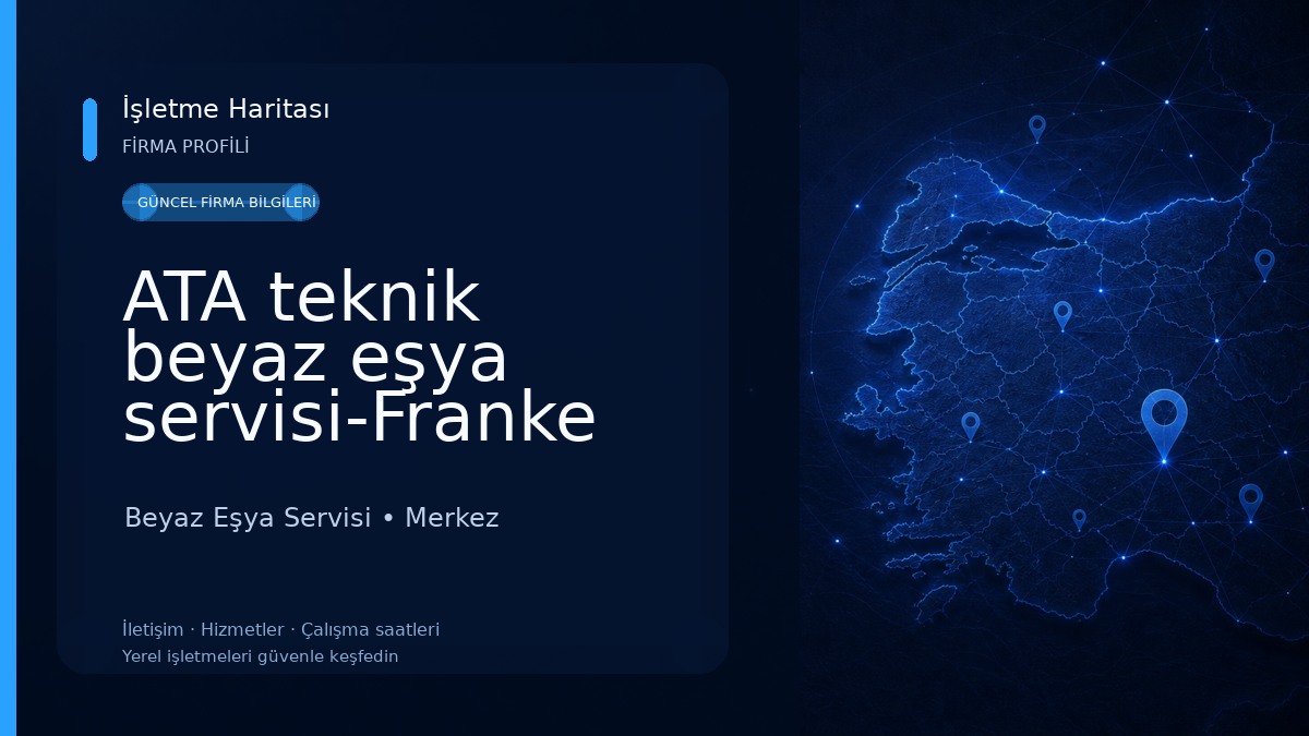 ATA teknik beyaz eşya servisi-Franke Yetkili Servis