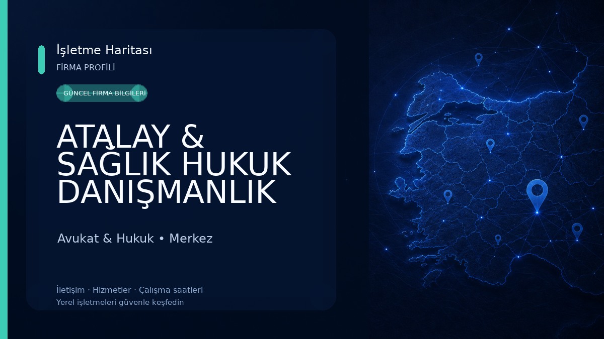 ATALAY & SAĞLIK HUKUK DANIŞMANLIK BÜROSU KARAMAN Avukat & Hukuk
