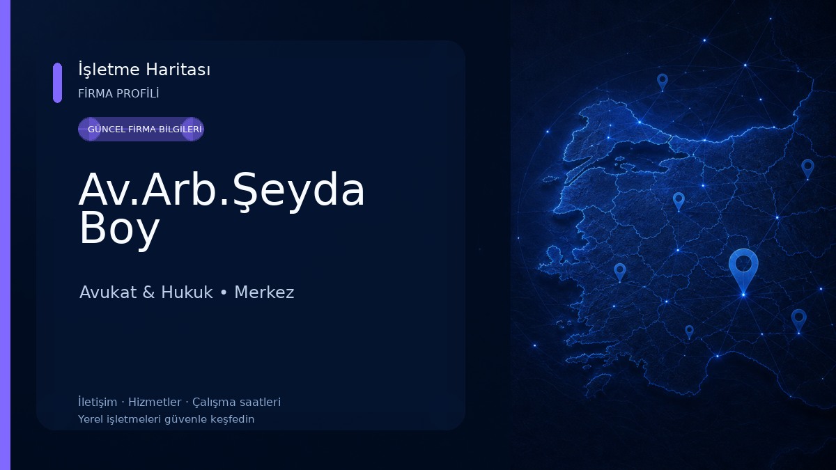 Av.Arb.Şeyda Boy Avukat & Hukuk