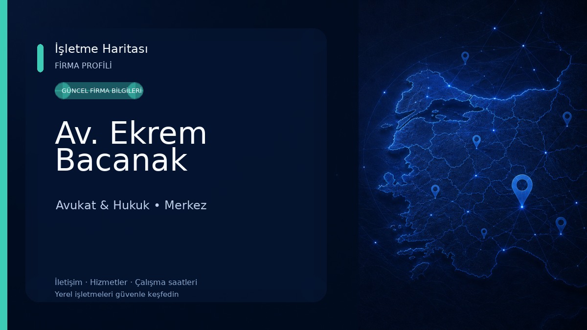 Av. Ekrem Bacanak Avukat & Hukuk