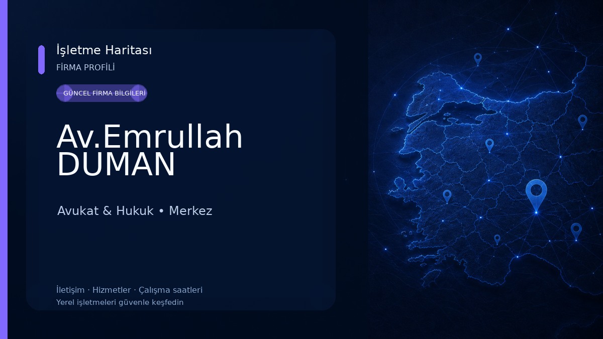 Av.Emrullah DUMAN Avukat & Hukuk