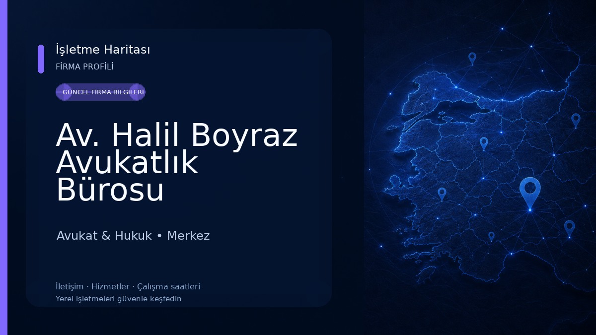Av. Halil Boyraz Avukatlık Bürosu