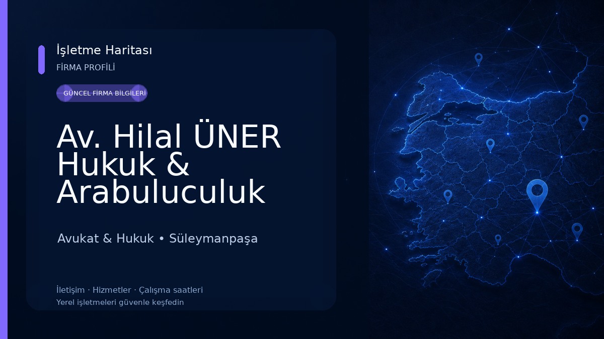 Av. Hilal ÜNER Hukuk & Arabuluculuk Avukat & Hukuk