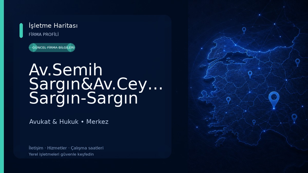 Av.Semih Sargın&Av.Ceyda Sargın-Sargın Hukuk ve Arabuluculuk Bürosu-Bartın iş davası avukatı-Bartın tazminat avukatı