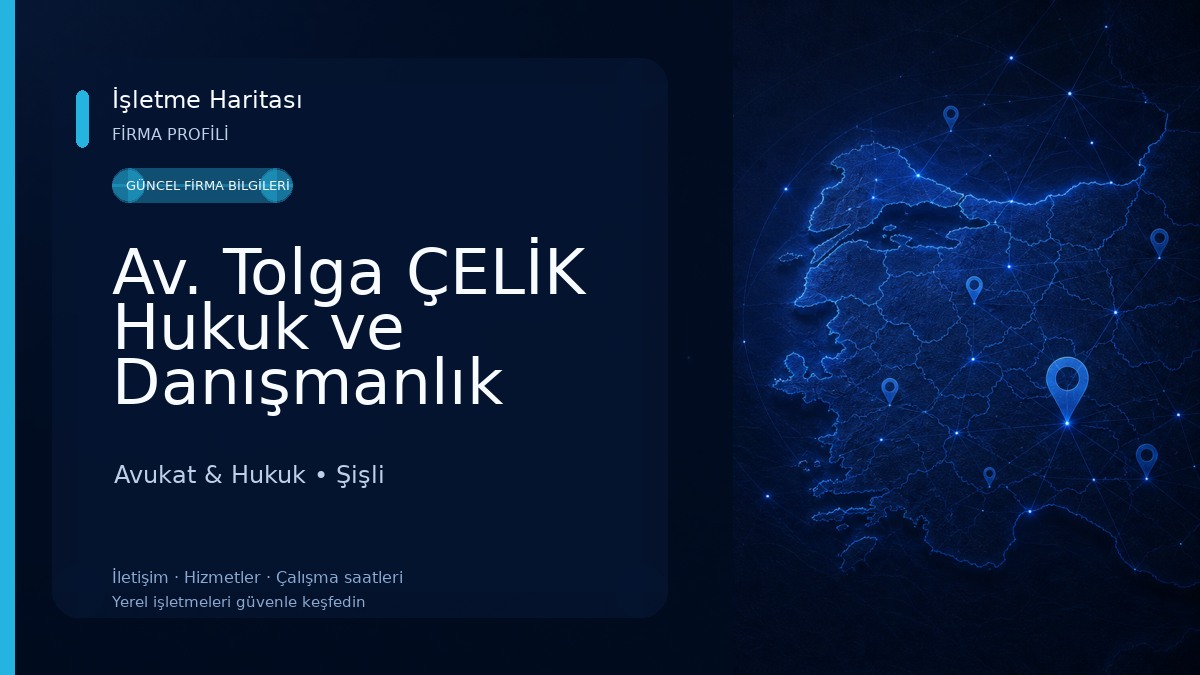 Av. Tolga ÇELİK Hukuk ve Danışmanlık Ofisi Avukat & Hukuk