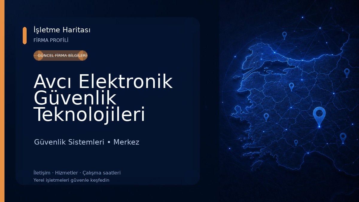 Avcı Elektronik Güvenlik Teknolojileri 