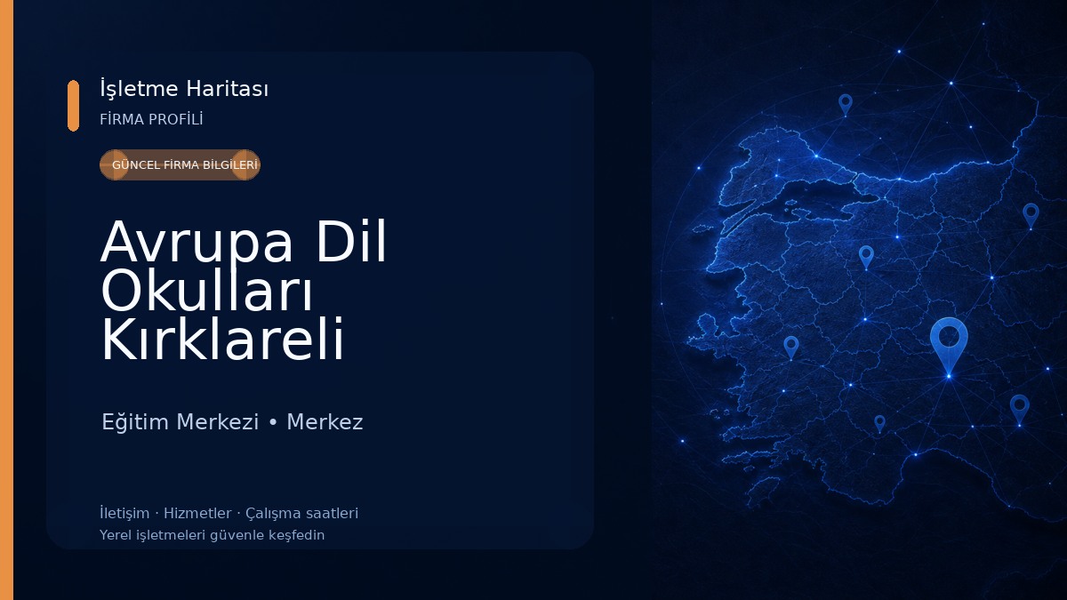 Avrupa Dil Okulları Kırklareli Eğitim Merkezi