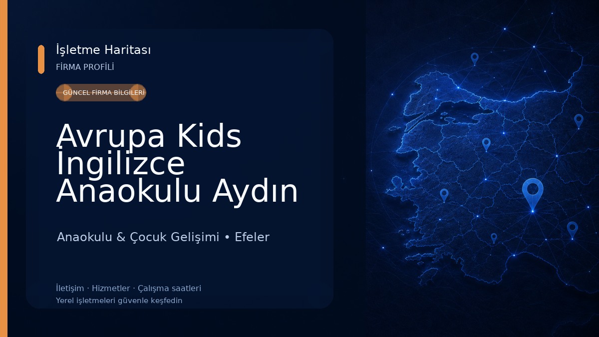 Avrupa Kids İngilizce Anaokulu Aydın