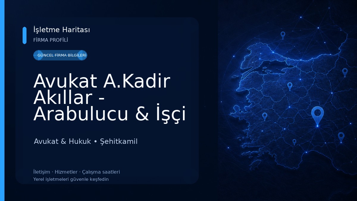 Avukat A.Kadir Akıllar - Arabulucu & İşçi Avukatlığı Avukat & Hukuk