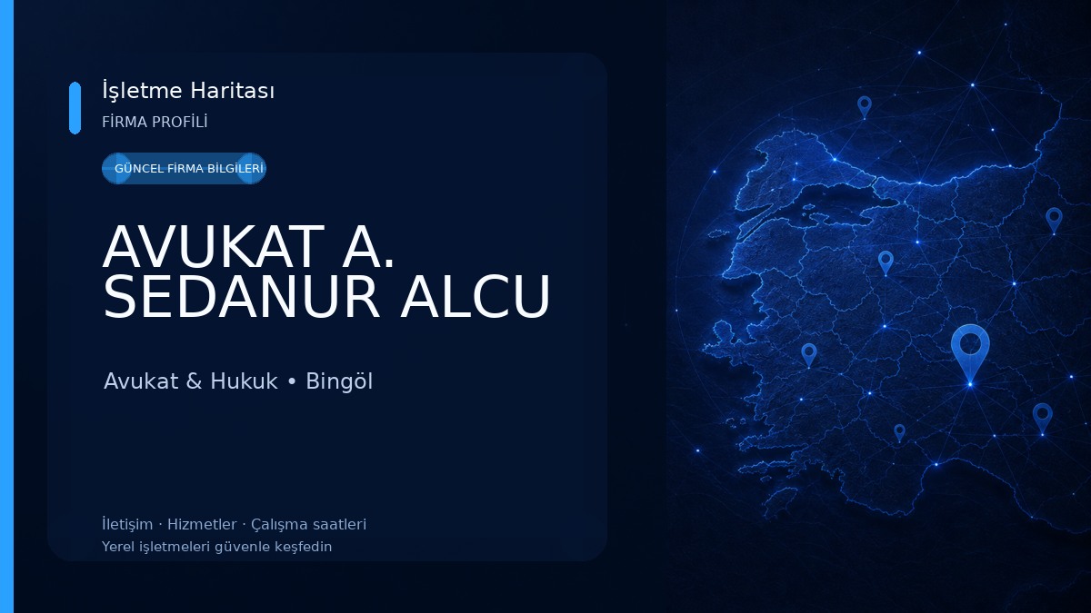 AVUKAT A. SEDANUR ALCU Avukat & Hukuk
